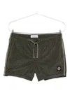 Stone Island Swim Trunks With Back Pocket And Elastic Waistband In Gray