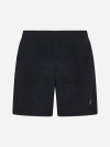 STONE ISLAND LOGO-PATCH SWIM SHORTS