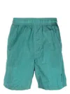 Stone Island Men's Brushed Nylon Swim Shorts In Blue
