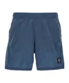 Stone Island Elasticated-waist Shorts In Blue