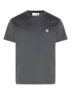 Stone Island Slim Fit Cotton Jersey T-shirt With Compass Patch Clothing In Black