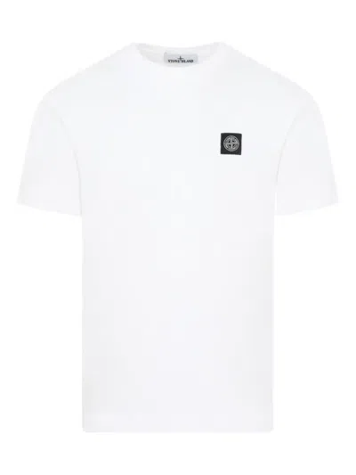 STONE ISLAND LOGO-PATCH T-SHIRT