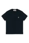 Stone Island Logo Patch T-shirt In Black