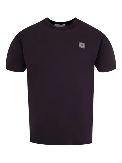 STONE ISLAND LOGO-PATCH T-SHIRT