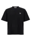 Stone Island Compass Patch Cotton Jersey T-shirt Clothing In Black