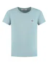 Stone Island Logo-patch T-shirt In Blue