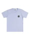 Stone Island Logo-patch T-shirt In Blue