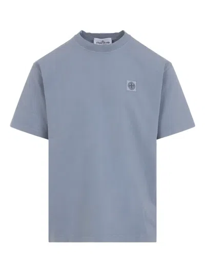 STONE ISLAND LOGO-PATCH T-SHIRT