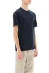 Stone Island Logo Patch Crewneck T-shirt In Blue