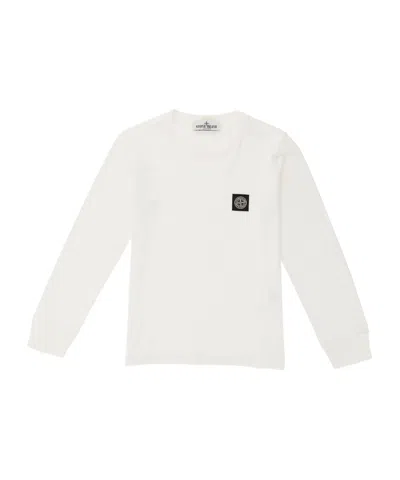 Stone Island Logo-patch T-shirt In White