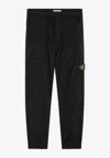 Stone Island Shearling And Suede Cargo Trousers