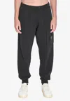 Stone Island Jogger Pants Sweatshirt Fabric Pockets In Black