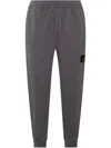 Stone Island Logo-patch Track Pants In Grey