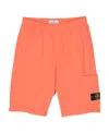 Stone Island Logo-patch Track Shorts In Red