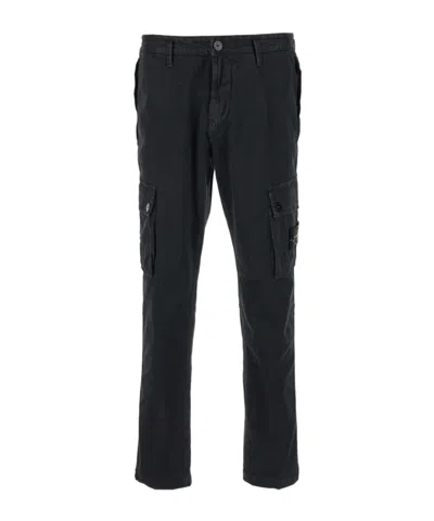 STONE ISLAND STONE ISLAND LOGO-PATCH TROUSERS