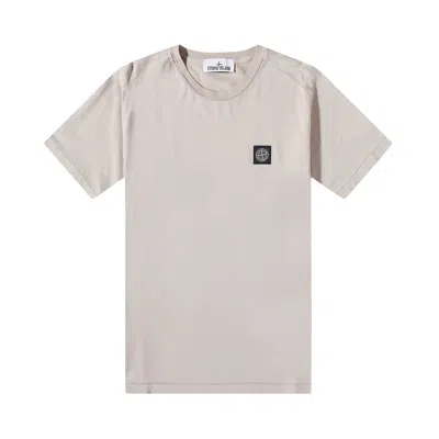 Pre-owned Stone Island Logo Patch T-shirt 'dove Grey' | Men's Size Xl