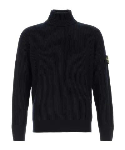 STONE ISLAND STONE ISLAND LOGO PATCH TURTLENECK JUMPER