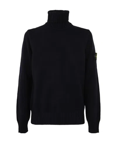 STONE ISLAND STONE ISLAND LOGO PATCH TURTLENECK JUMPER