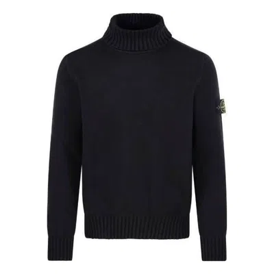 Stone Island Logo Patch Turtleneck Sweater 'black'