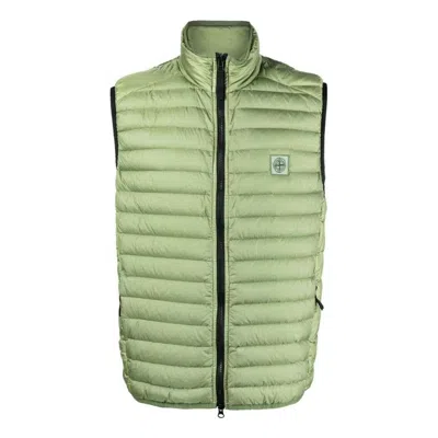 Stone Island Logo Patch Vest 'green'