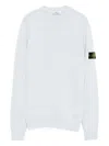 Stone Island Logo-patch Wool Sweater In Blue