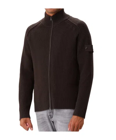 STONE ISLAND STONE ISLAND LOGO PATCH ZIP-UP CARDIGAN