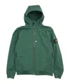 Stone Island Soft Shell-r E.dye Technology Jacket In Green
