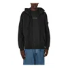 Stone Island Logo Patch Zip-up Hoodie 'black'