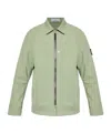 Stone Island Zip-front Patch-pocket Jacket In Green
