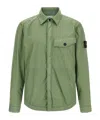 Stone Island Garment Dyed Crinkle Reps Ny Puffer Jackets Green In Green