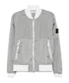 Stone Island Nylon Metal Bomber Jacket In Pearl Gray