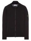 Stone Island Compass-badge Zip-up Jacket In Black