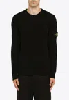 Stone Island Crewneck Sweater In Black