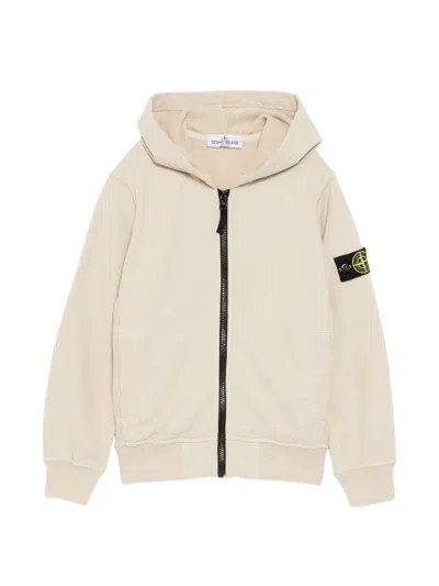 Stone Island Kids' Logo-patched Jackets In Neutral