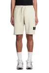 STONE ISLAND STONE ISLAND LOGO PATH DRAWSTRING BERMUDA SHORTS