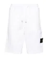 Stone Island Logo Badge Bermuda Shorts Bermuda And Short White In White