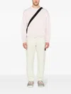 Stone Island Logo-print Cotton Sweatshirt In Pink