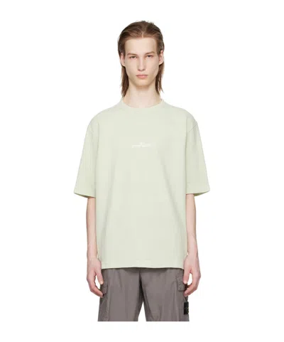 Stone Island Green Patch T-shirt In V0051 Pistachio