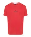 Stone Island Archivio Print Slim-fit Cotton T-shirt In Red