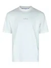 Stone Island Cotton Crew Neck T-shirt With Graphic Print In White