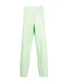 Stone Island Logo-print Cotton Track Pant In Green