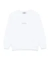 Stone Island Logo-print Crew-neck Sweatshirt In White