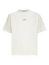Stone Island Cotton Crew Neck T-shirt With Graphic Print In White