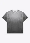 Stone Island Grey Shaded Cotton T-shirt Men In Gray