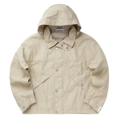 STONE ISLAND STONE ISLAND LOGO-PRINT HOODED JACKET