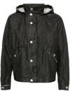 Stone Island Logo-print Hooded Linen Jacket