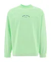 Stone Island Logo-print Long-sleeve Sweatshirt In Green