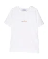 Stone Island Logo Print Short-sleeve T-shirt In White
