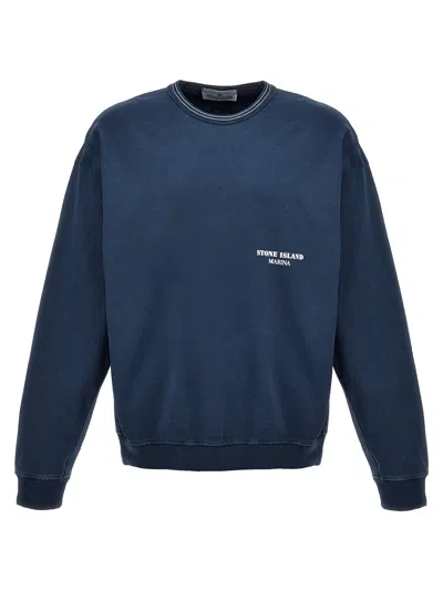 Stone Island Logo Print Sweatshirt