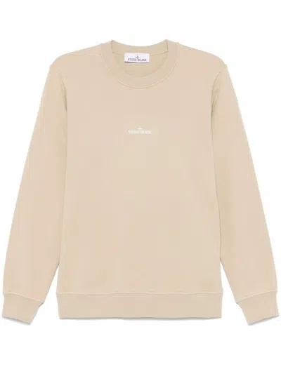 STONE ISLAND LOGO-PRINT SWEATSHIRT
